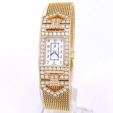 Audemars Piguet — Audemars Piguet Charleston 18k Yellow Gold Quartz Diamonds White — Watch — resale