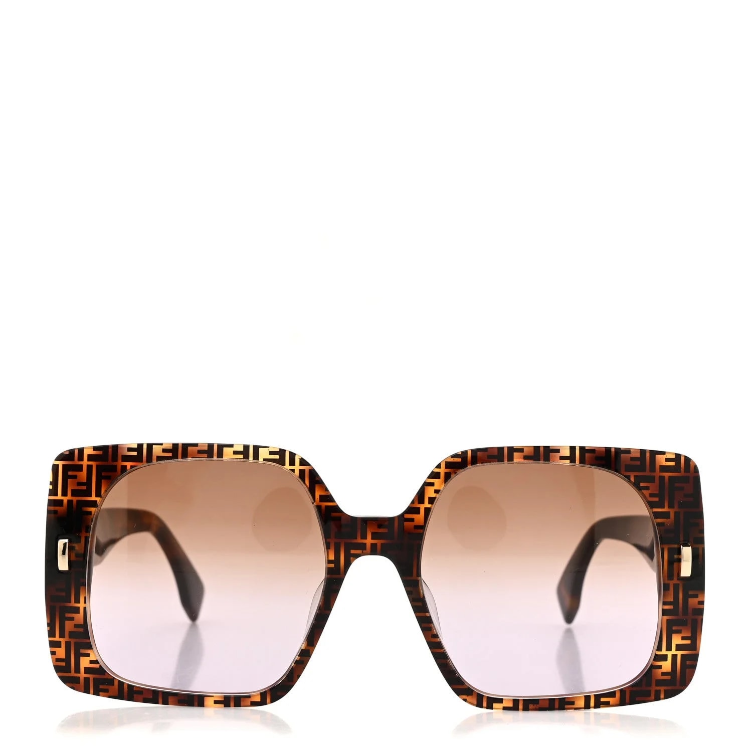 Acetate Fendi Bold Sunglasses FE40036U Havana 2