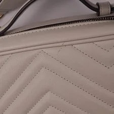 Gucci GG Marmont Chevron Small Zip HW USA Strap 3