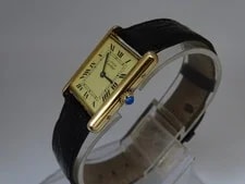 Cartier Must Tank Vermeil 590005 Quartz 23.5mm Ivory Dial and Box 2