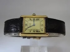 Cartier Must Tank Vermeil 590005 Quartz 23.5mm Ivory Dial and Box 4