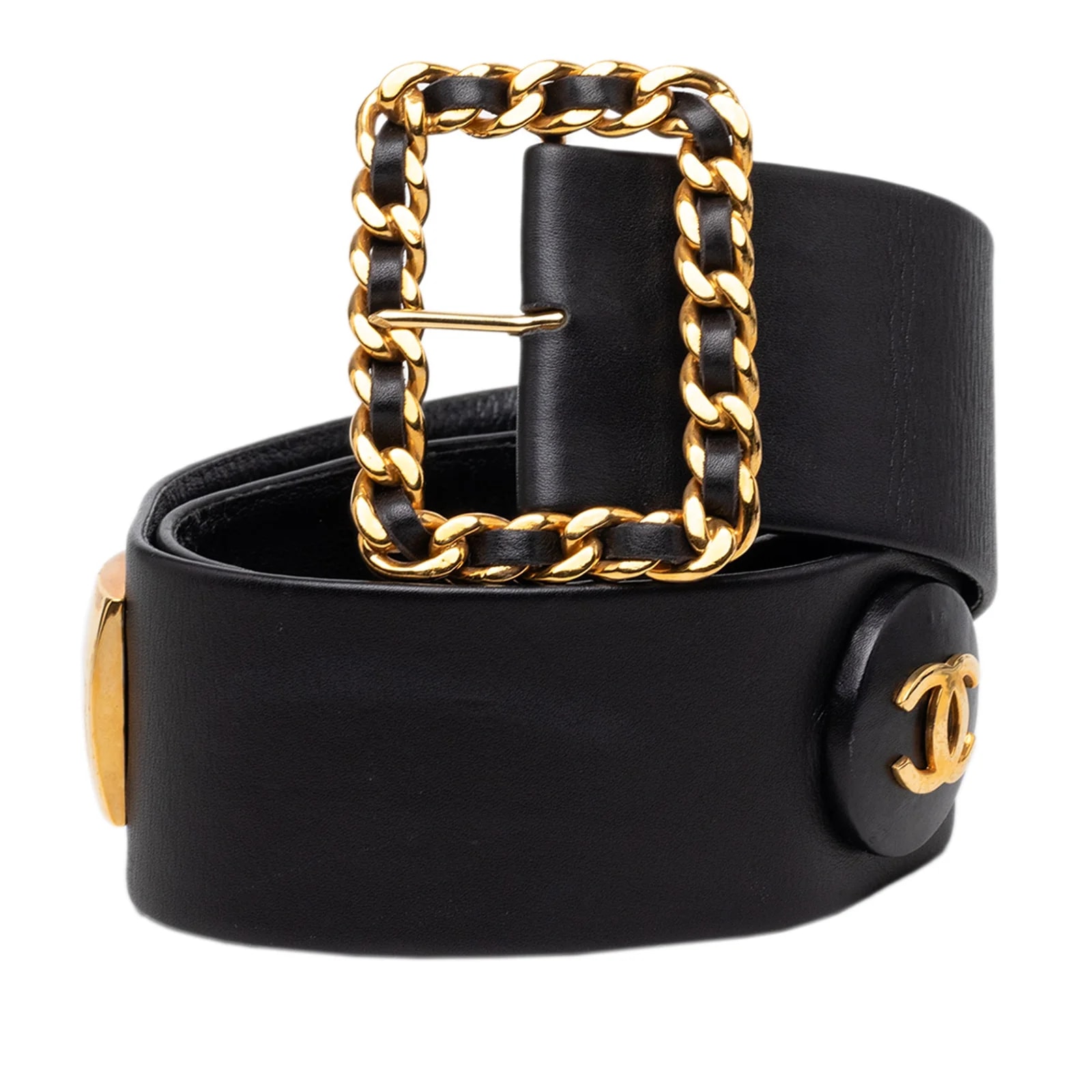 Chanel — CC Chain Buckle Charm Belt — Accessory — resale