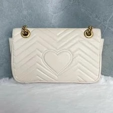 Gucci Marmont Mini Medium Quilted GG Chain Crossbody 2