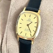 Omega — Omega Quartz Gold Square Push Crown — Watch — resale