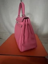 Hermès Kelly 25 Retourne Azalée Palladium 2024 W Full Set 3