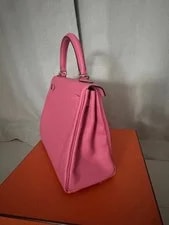 Hermès Kelly 25 Retourne Azalée Palladium 2024 W Full Set 4
