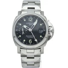 Panerai Luminor GMT 40mm PAM00160 Stainless Steel mensWatch Black 2