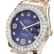 Rolex Datejust Pearlmaster 39MM Purple Mixed Markers Dial Rose Gold 3