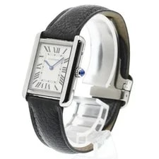Cartier Tank Solo SM WSTA0030 24mm SS Silver Dial Quartz #C5345 2