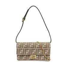 Fendi — Fendi Baguette Logo Flap Closure Cotton - Excellent #1PHPPD — Handbag — resale