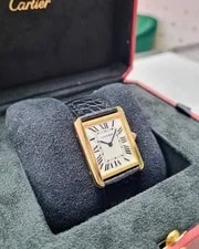 Cartier Tank Solo W5200004 28mm White Roman Dial 18k Yellow Gold 3