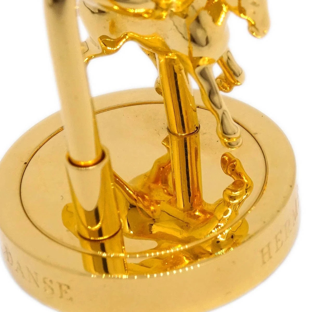 Hermes Pegasus Cadena Lock Charm Metal Gold_Plated Charms and Keychains Accessory 4
