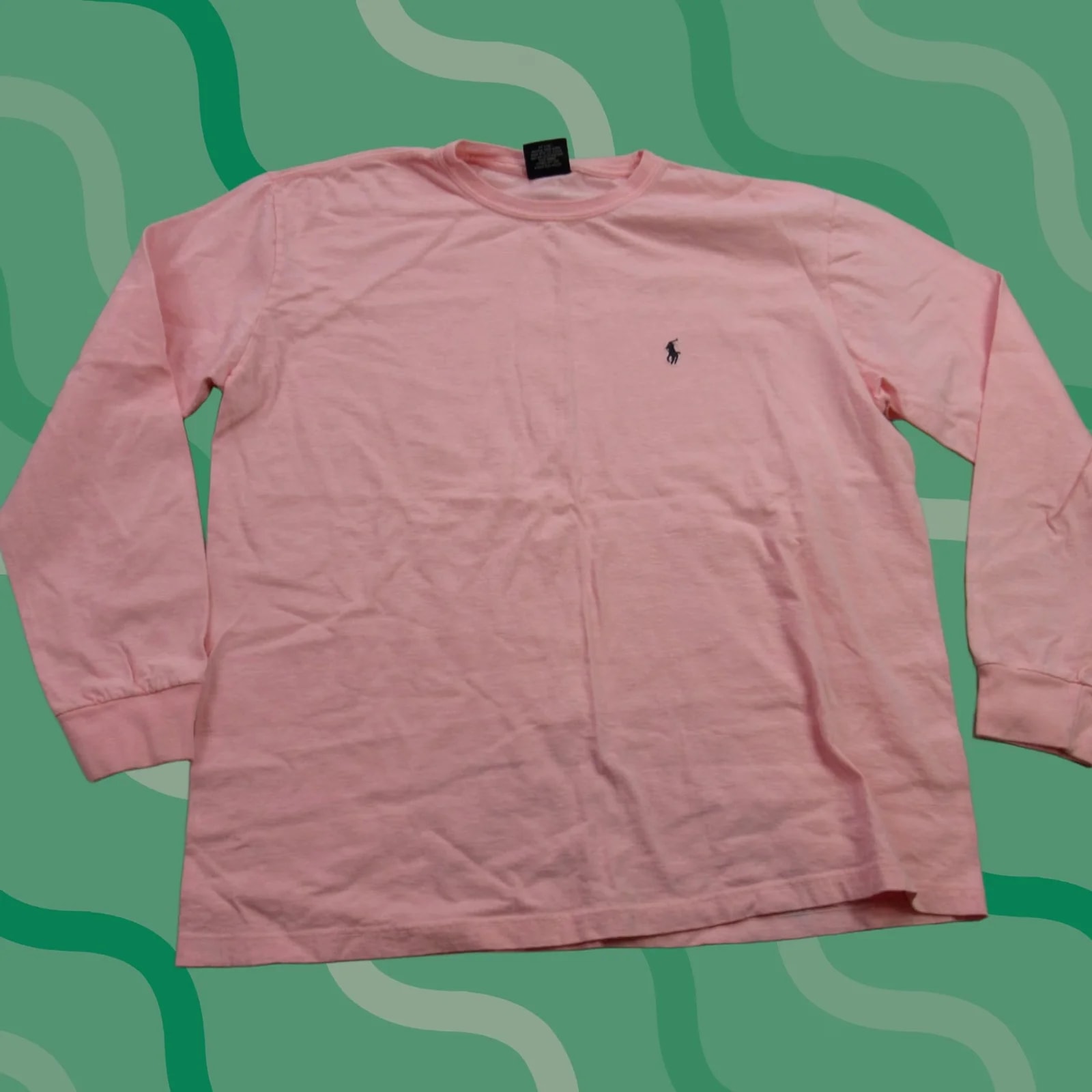 Polo Ralph Lauren Shirt Medium Crew Neck Long Sleeve 2