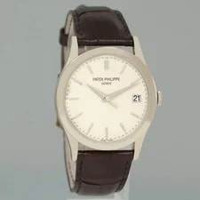 2010 Papers Patek Philippe 5296G 38mm White Gold Calatrava Black Leather 3