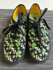 Simpsons Vans Authentics Glow-in-the-dark Atomic Bart. w7/ 5.5, New in Box. 2