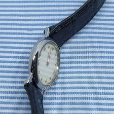 Omega de Ville Quartz Swiss Made Thin Round Case Strap 4
