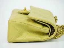 Chanel Coco Mark Matelass 23 Double Flap Chain Gre 4