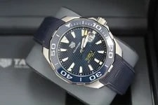 Tag — Tag Huer Aqua Racer Blue Dial on way201b Complete 2019 — Watch — resale