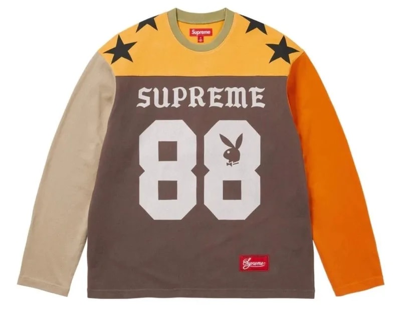 Supreme — Supreme®/Playboy® L/S Football Top — streetwear — resale