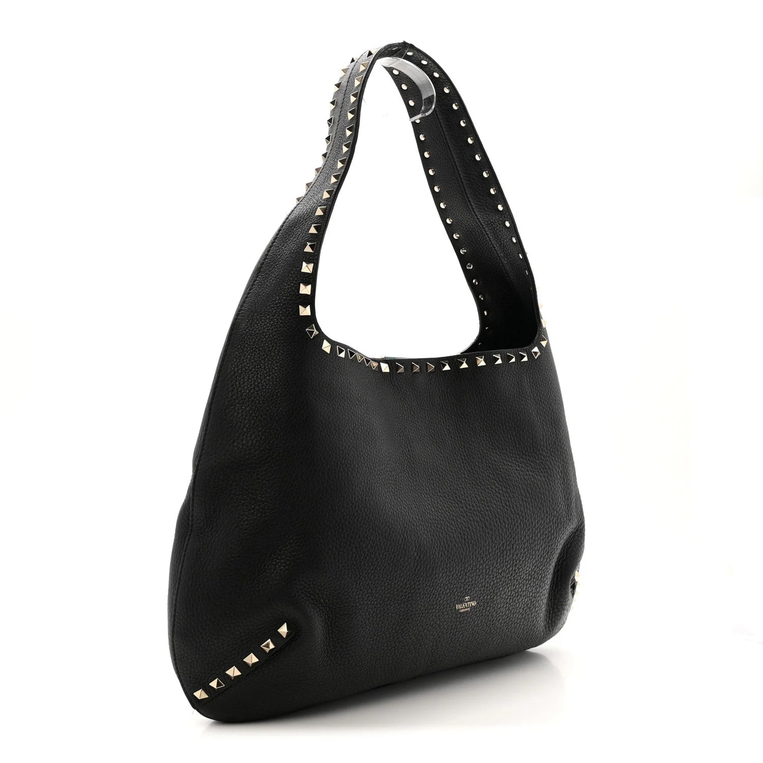 Grained Large Rockstud Hobo 3