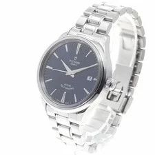 Tudor Style 12500 Blue Automatic SS Date Excellent Condition Card 2