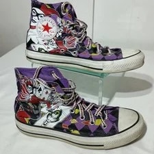 Harley Quinn Joker Converse All Star High Tops DC Comics 134535C M5/W7 2
