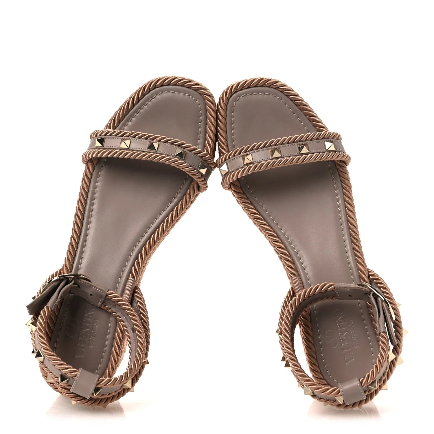 Rockstud Rope Espadrille Flatform 40 Poudre 2
