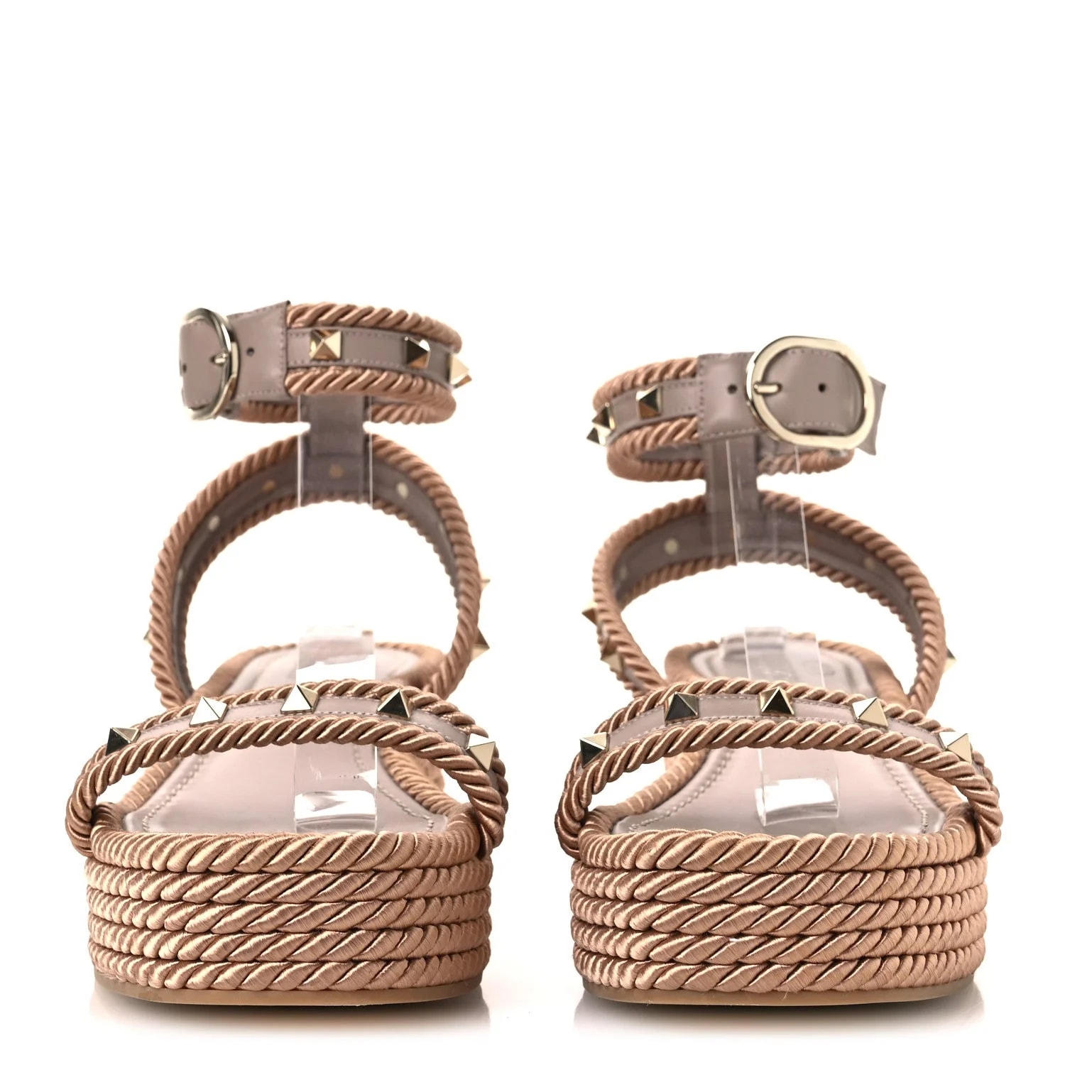 Rockstud Rope Espadrille Flatform 40 Poudre 3