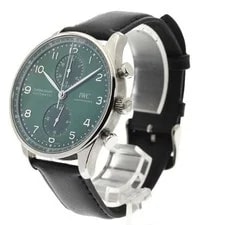 IWC Portugieser IW371615 41mm SS Green Dial Automatic #C2137 2