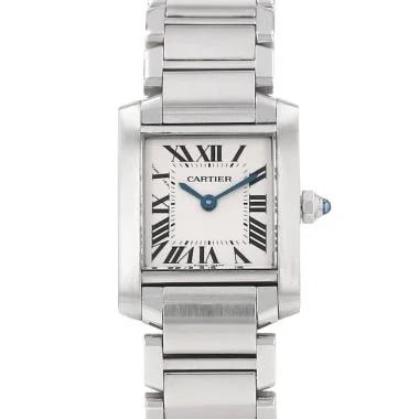 Cartier Tank Française Small Model in Steel, Ref: - 2384, Circa 2000 4