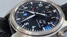 IWC — IWC Classic Pilot Chronograph 42mm Automatic Steel Black — Watch — resale