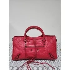 Balenciaga — Authentic Balenciaga Classic Hardware City Cardinal — Handbag — resale