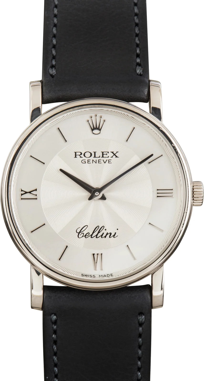 Rolex Cellini Silver Dial Ref 5115 18k White Gold 2