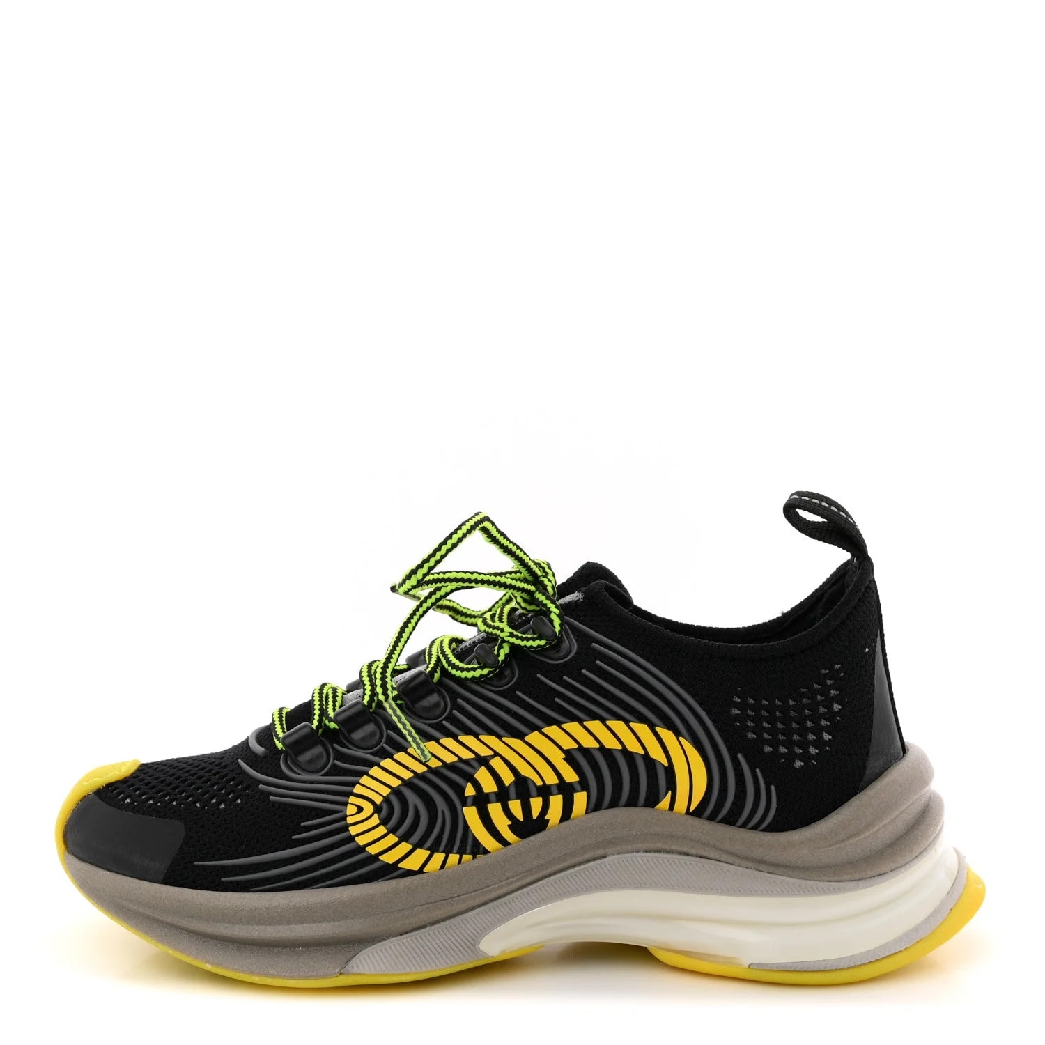 Gucci — Technical Fabric Waves Gucci Run Sneakers 35 Giallo Neon — Sneaker — resale