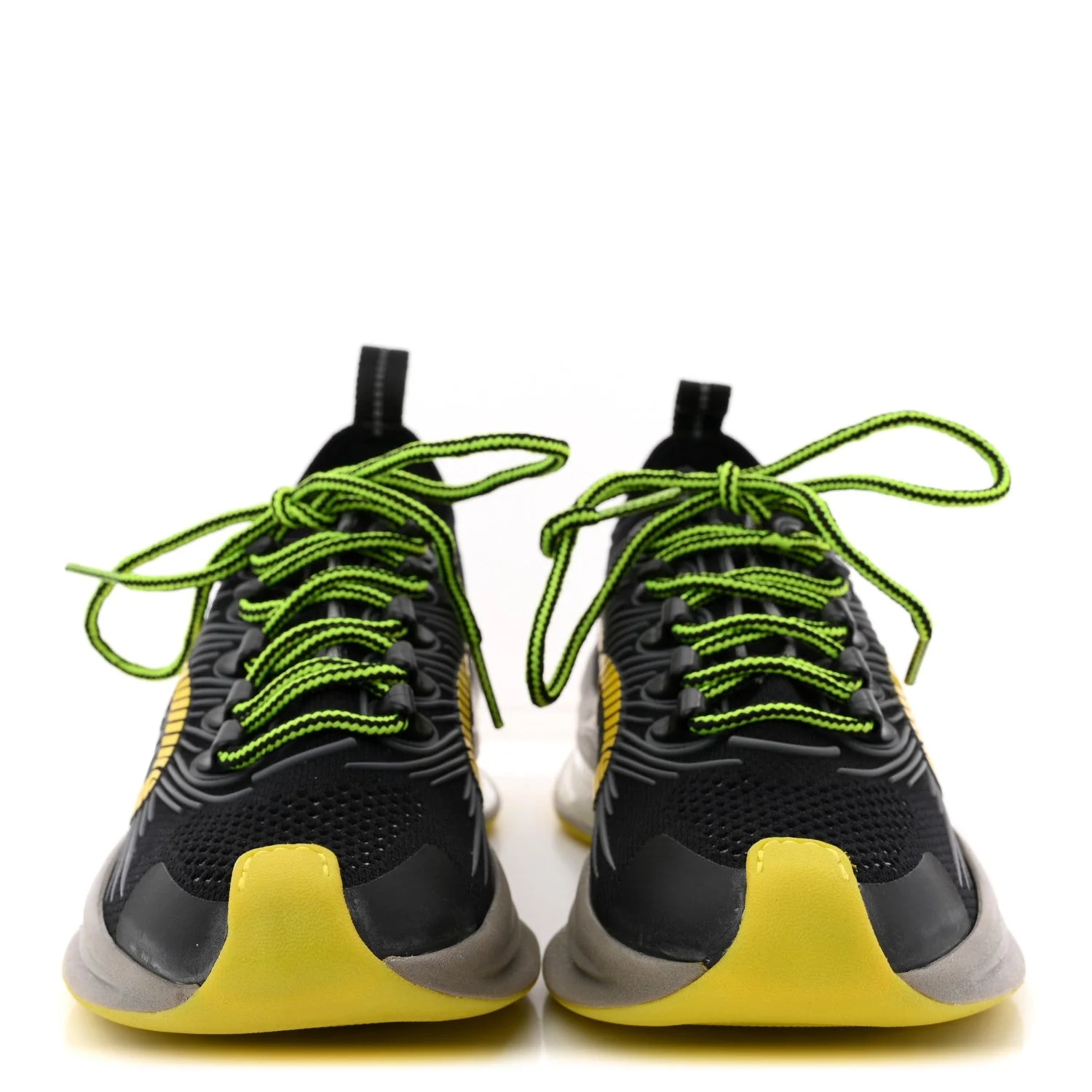 Technical Fabric Waves Gucci Run Sneakers 35 Giallo Neon 3