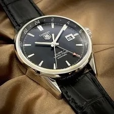 TAG Heuer Carrera Twin Time WAR2010-0 Automatic Calibre 7 Box Papers Serviced 3