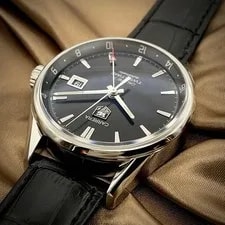 TAG Heuer Carrera Twin Time WAR2010-0 Automatic Calibre 7 Box Papers Serviced 4