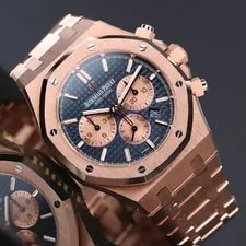 Audemars Piguet Royal Oak [Complete ] Rose Gold Blue Dial Bracelet 26331OR 3