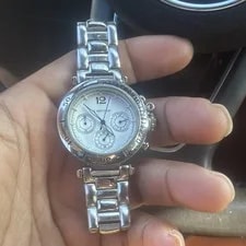 Cartier — Cartier Pasha Quartz Analog Chronograph 38mm White Dial Silver Bracelet — Watch — resale