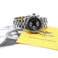 Breitling — Breitling Chronomat A13035.1 41mm SS Black / Silver Dial Automatic #C7077 — Watch — resale