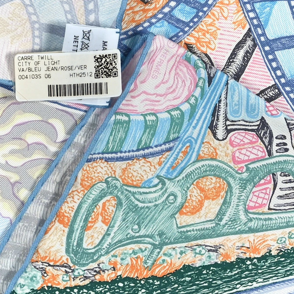 City of Light Scarf 90 Jean Veronese 3