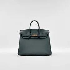 Hermes Birkin 25 Mangrove K Stamp 3