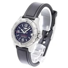 Breitling Colt Ocean A77380 33mm SS Rubber Black Dial Date Quartz #C485 2