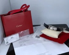 Cartier Declaration 18k White Gold Titanium SS Pave Diamond NEW Strap 2611 2