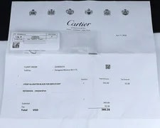 Cartier Declaration 18k White Gold Titanium SS Pave Diamond NEW Strap 2611 3