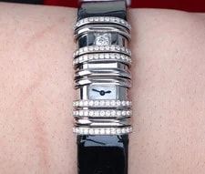 Cartier Declaration 18k White Gold Titanium SS Pave Diamond NEW Strap 2611 4