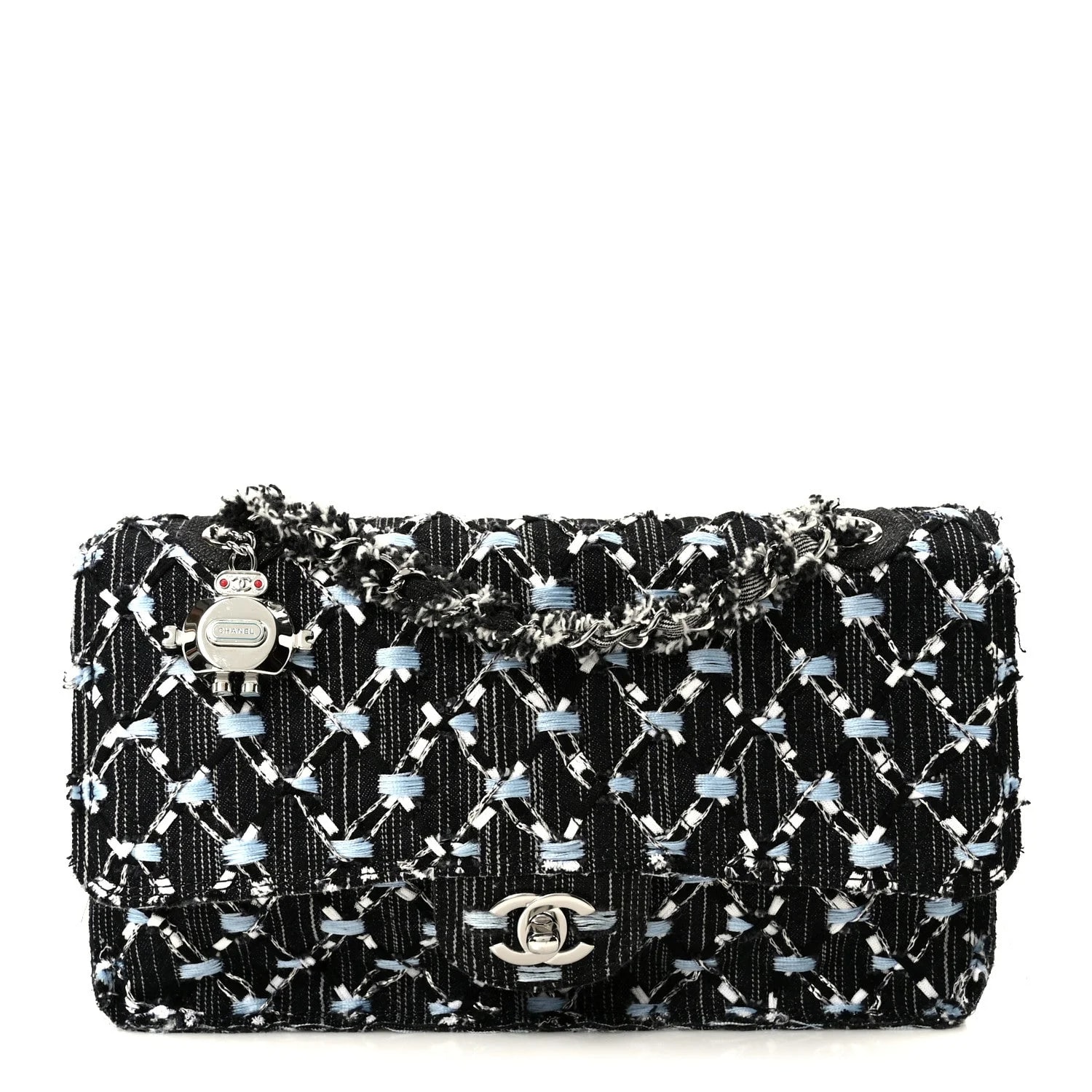 Chanel — Woven Medium Flap — Handbag — resale