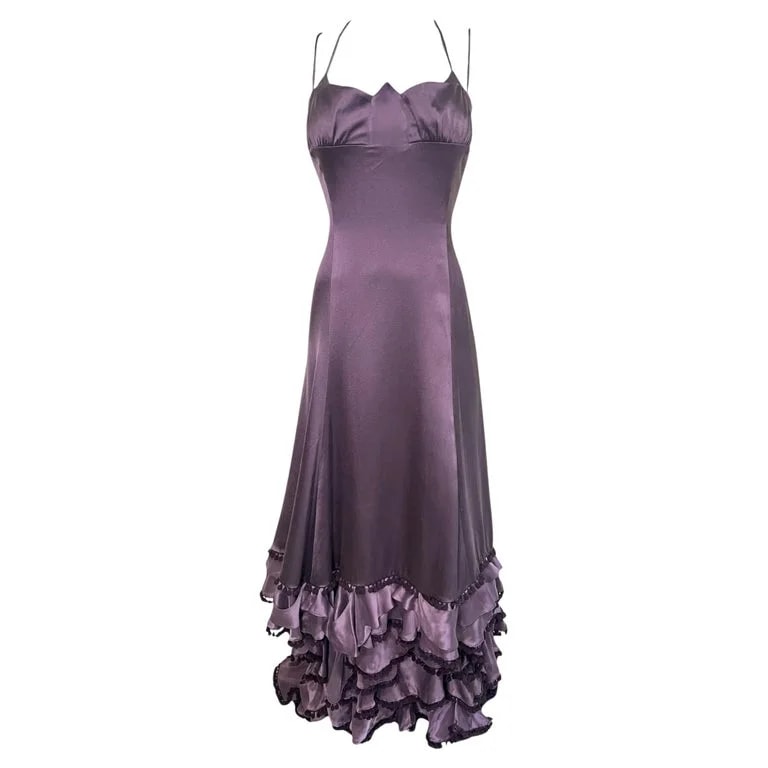 Zac Posen — Zac Posen Tiered Gown With Pom Trimmed Flounces — Clothing — resale