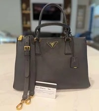 Prada Galleria Large Double Zip W/ Detachable Strap 3