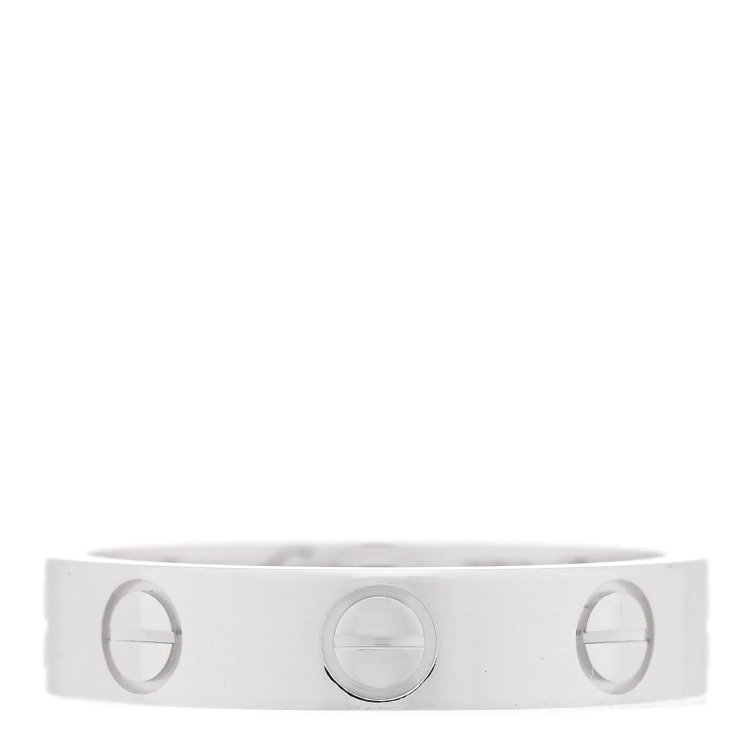 Cartier — 18K White Gold 3.5mm Love Wedding Band 47 4 — Jewelry — resale